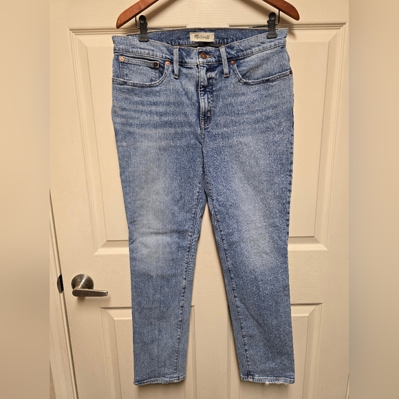 Madewell Tomboy Straight Jeans in Light Wash Sz29 - Picture 1 of 13